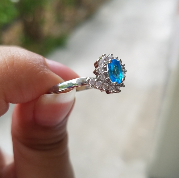 NEW! March (Aquamarine) Birthstone Silver … - Picture 6 of 10